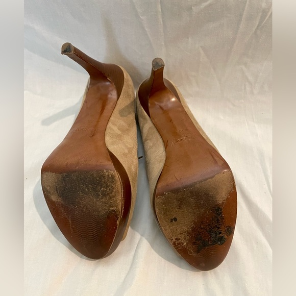 J.Crew Pilar Platform Heels. Style No. 44813 Color: Sandstone Size: 8 1/2 - Picture 4 of 7